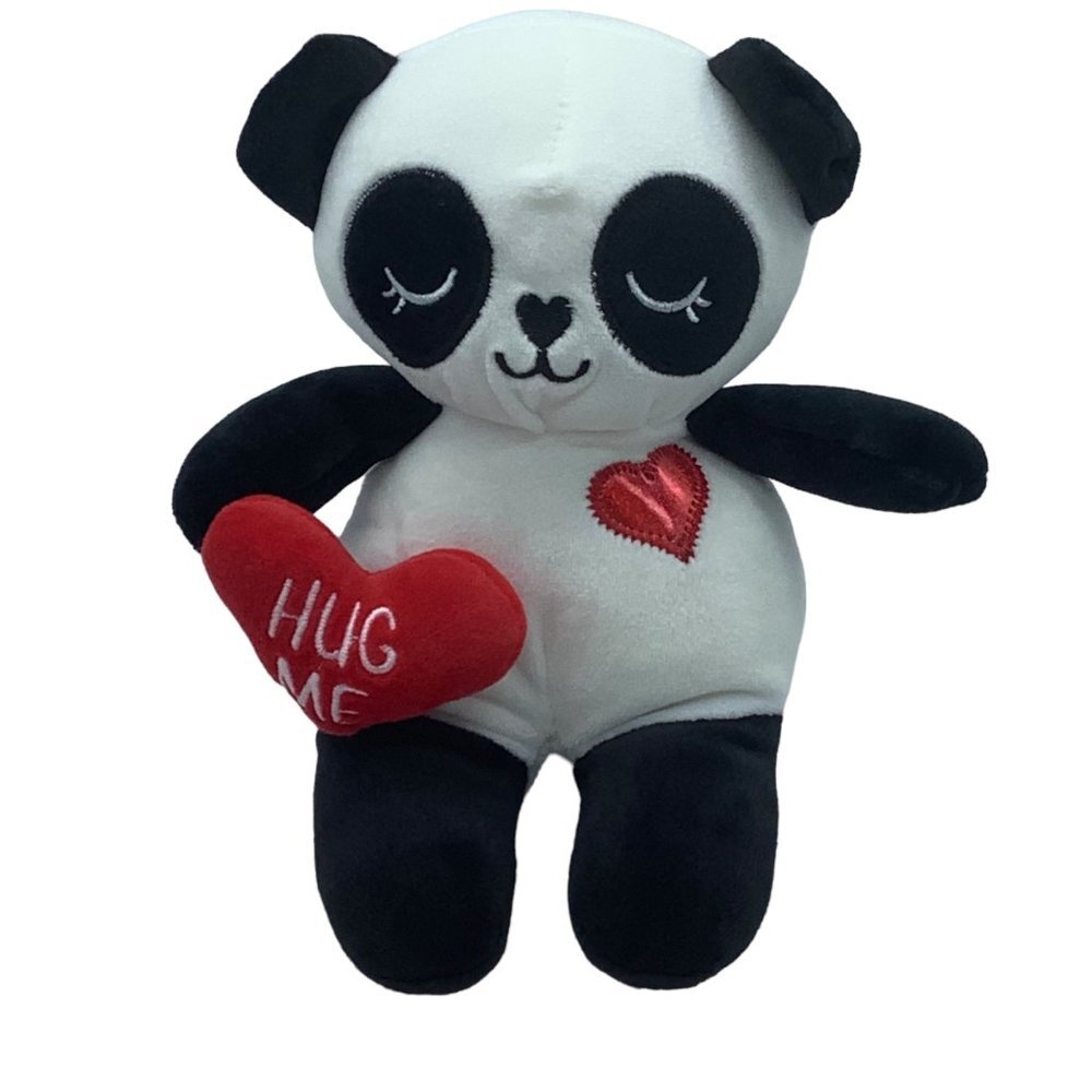 Wild Republic Panda Bear Plush Stuffed Animal HUG ME Valentines 8.5" 2021